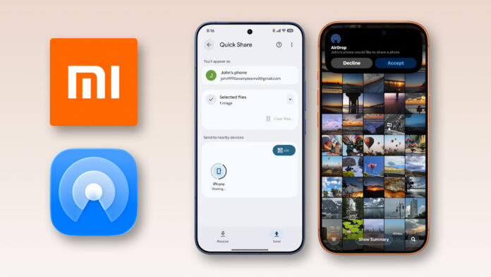 Xiaomi AirDrop Xiaomi AirDrop