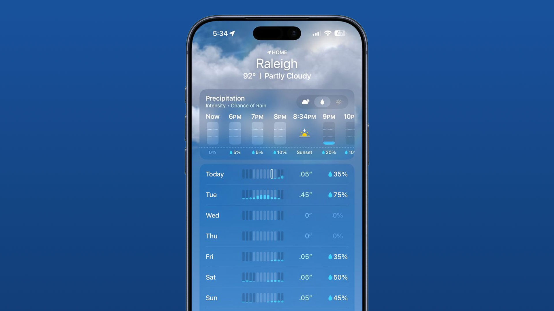 ios 27 Počasie