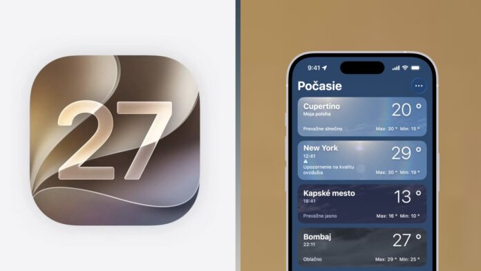 iOS 27 Počasie