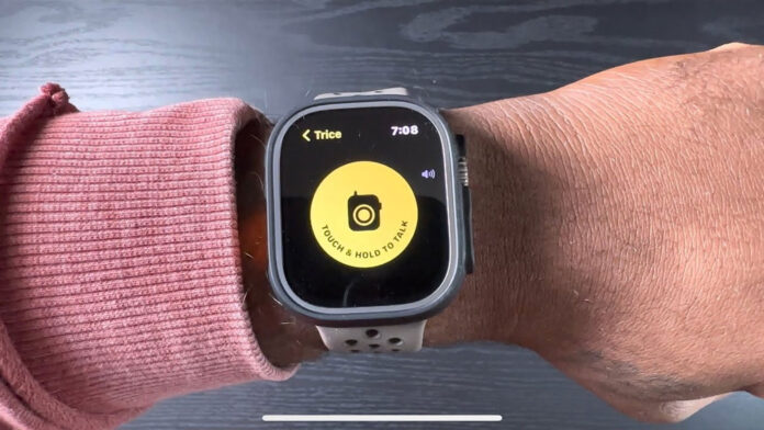 vysielačka Apple watch