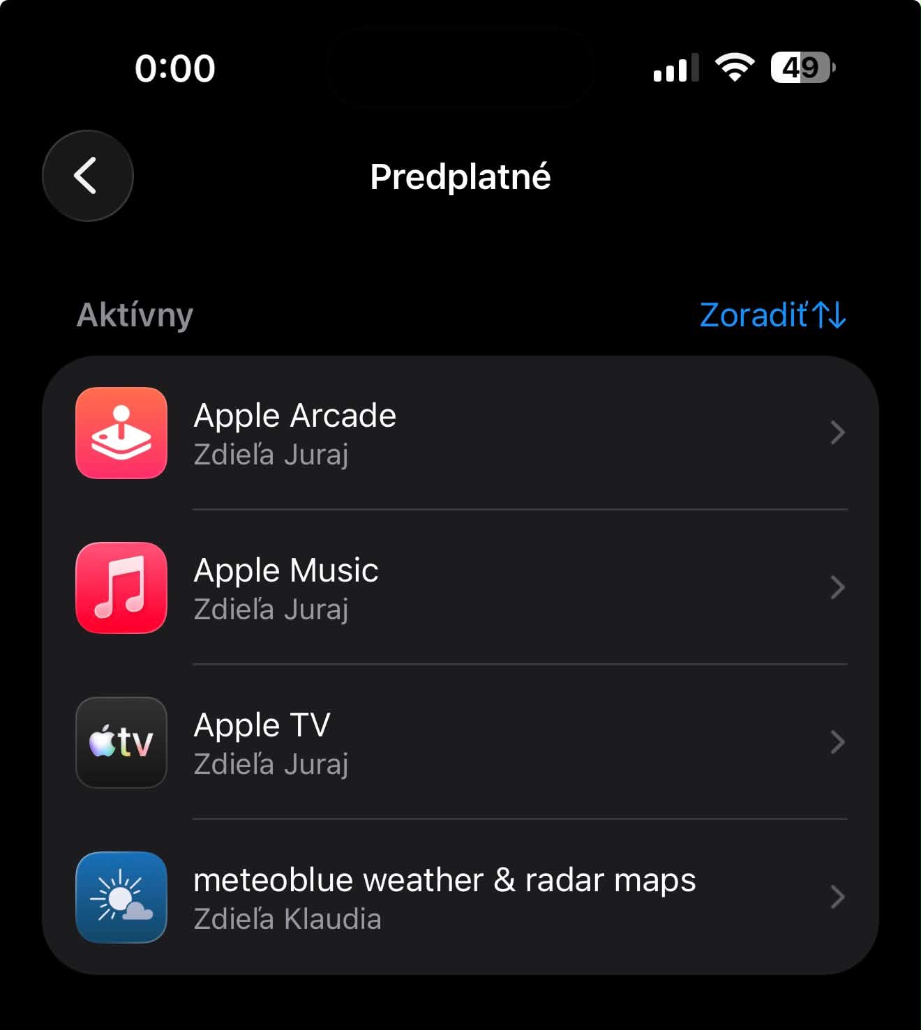 predplatné