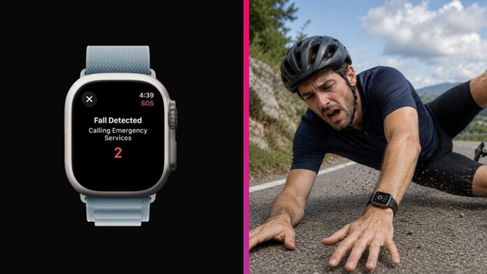 Apple Watch detekcia pádu
