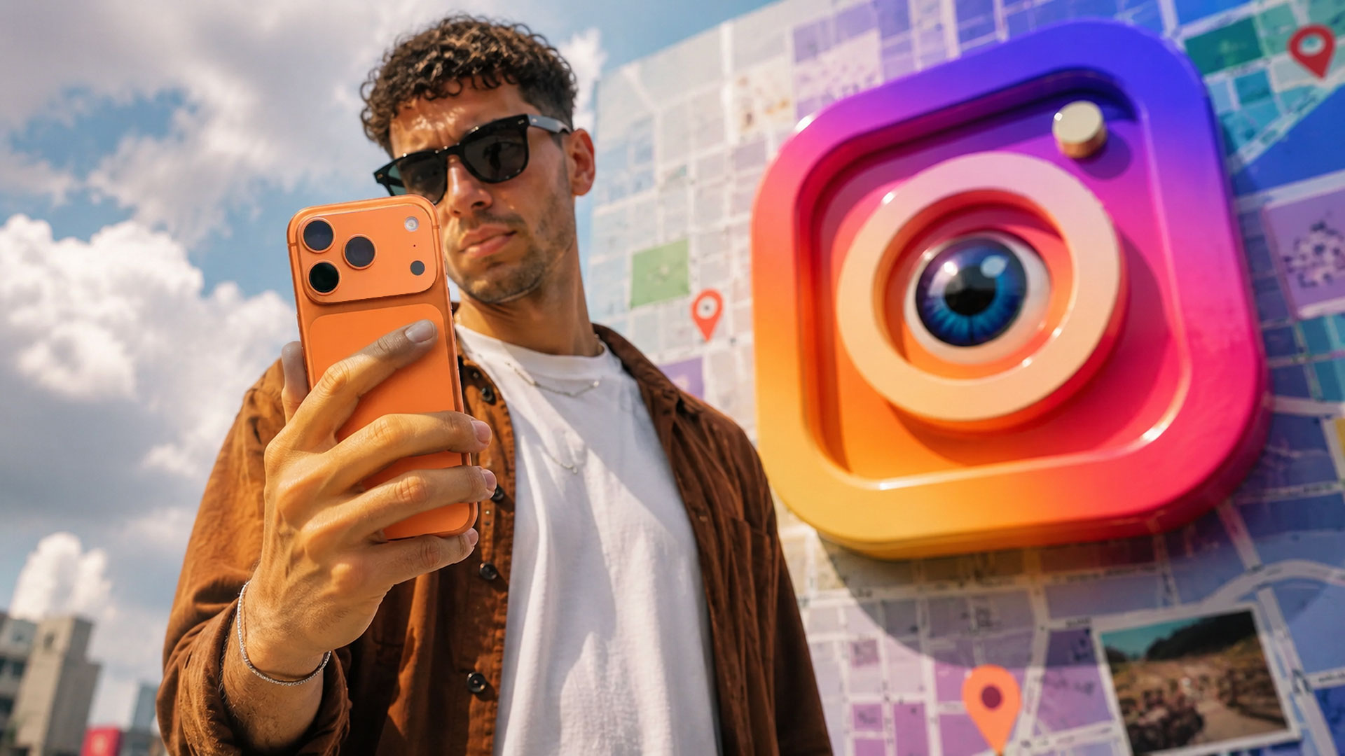 Instagram mapa