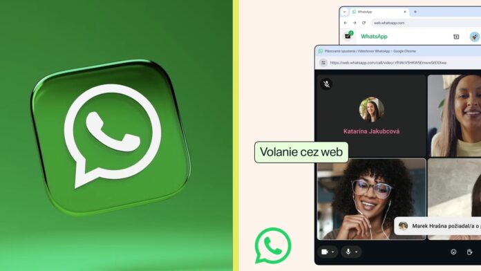WhatsApp volanie cez web