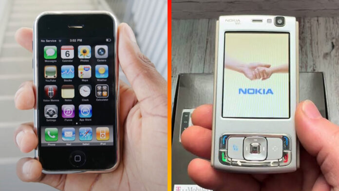 iPhone 2G a Nokia N95