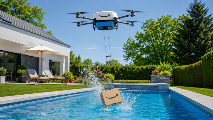 Dron amazon bazén Dron amazon bazén