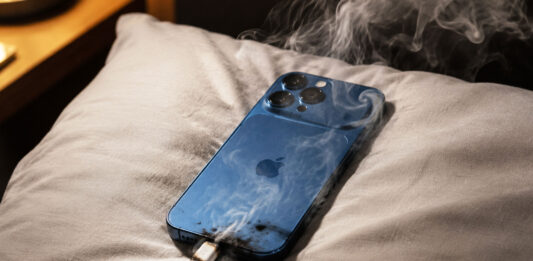 iPhone nabíjanie požiar