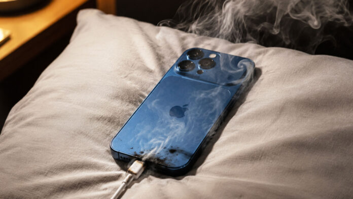iPhone nabíjanie požiar