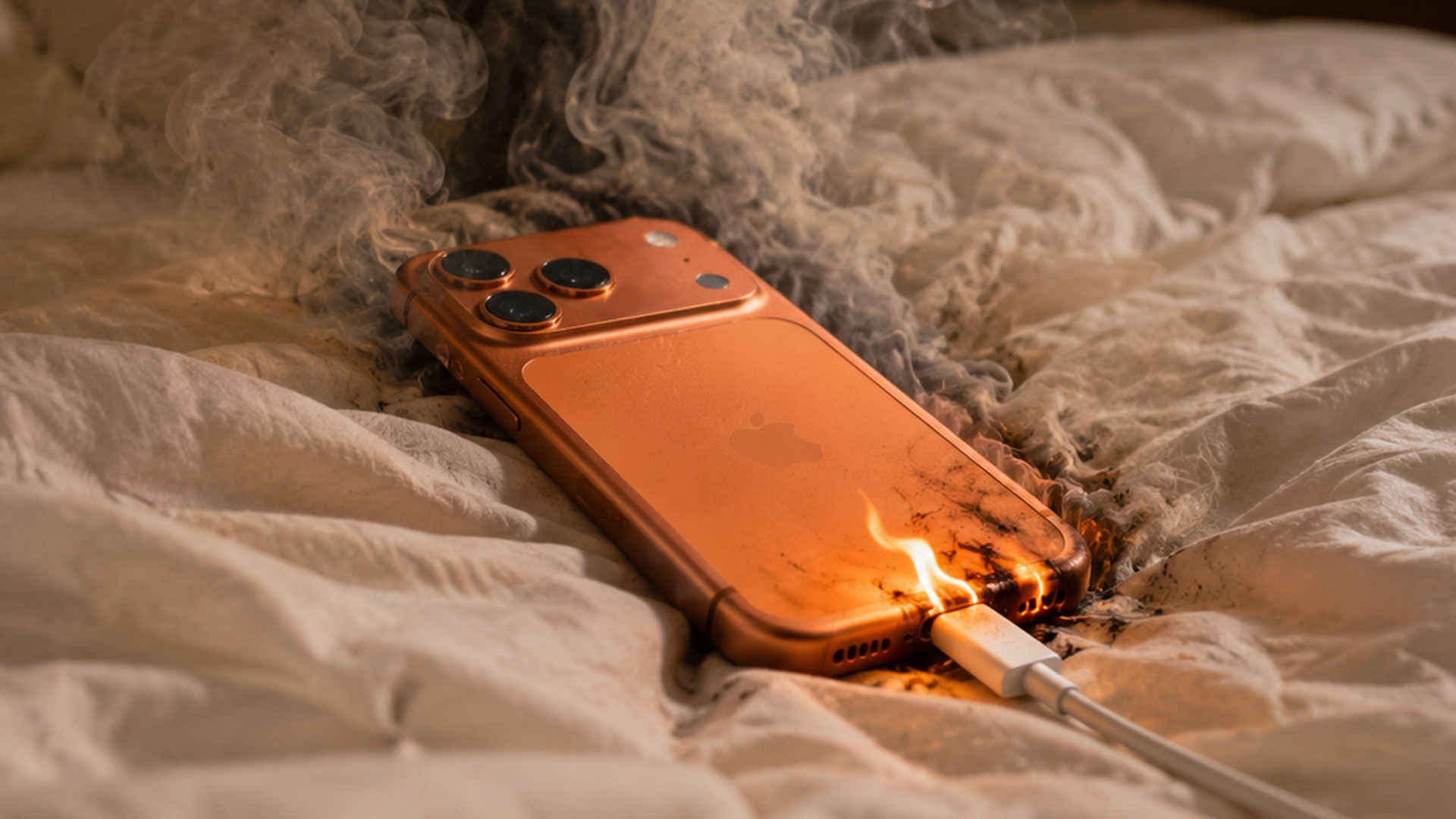 iPhone nabíjanie požiar
