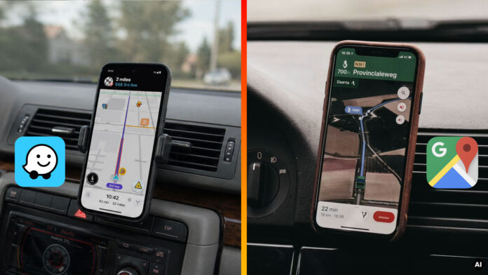 Waze vs Google Mapy