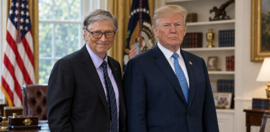 Donald Trump a Bill Gates