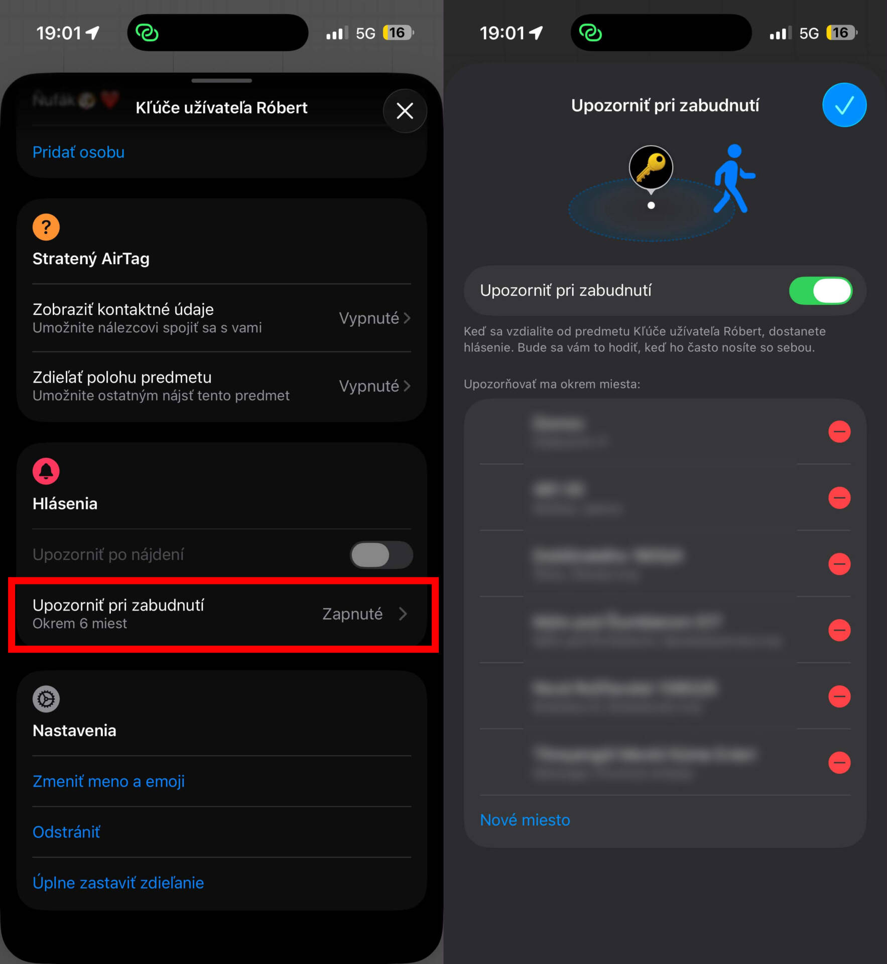 UPOZORNIŤ PRI ZABUDNUTÍ FIND MY NÁJSŤ APPLE