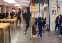 Francúzskom otriasli NEPOKOJE. Výtržníci vyrabovali dva Apple Store Apple Store Francúzsko