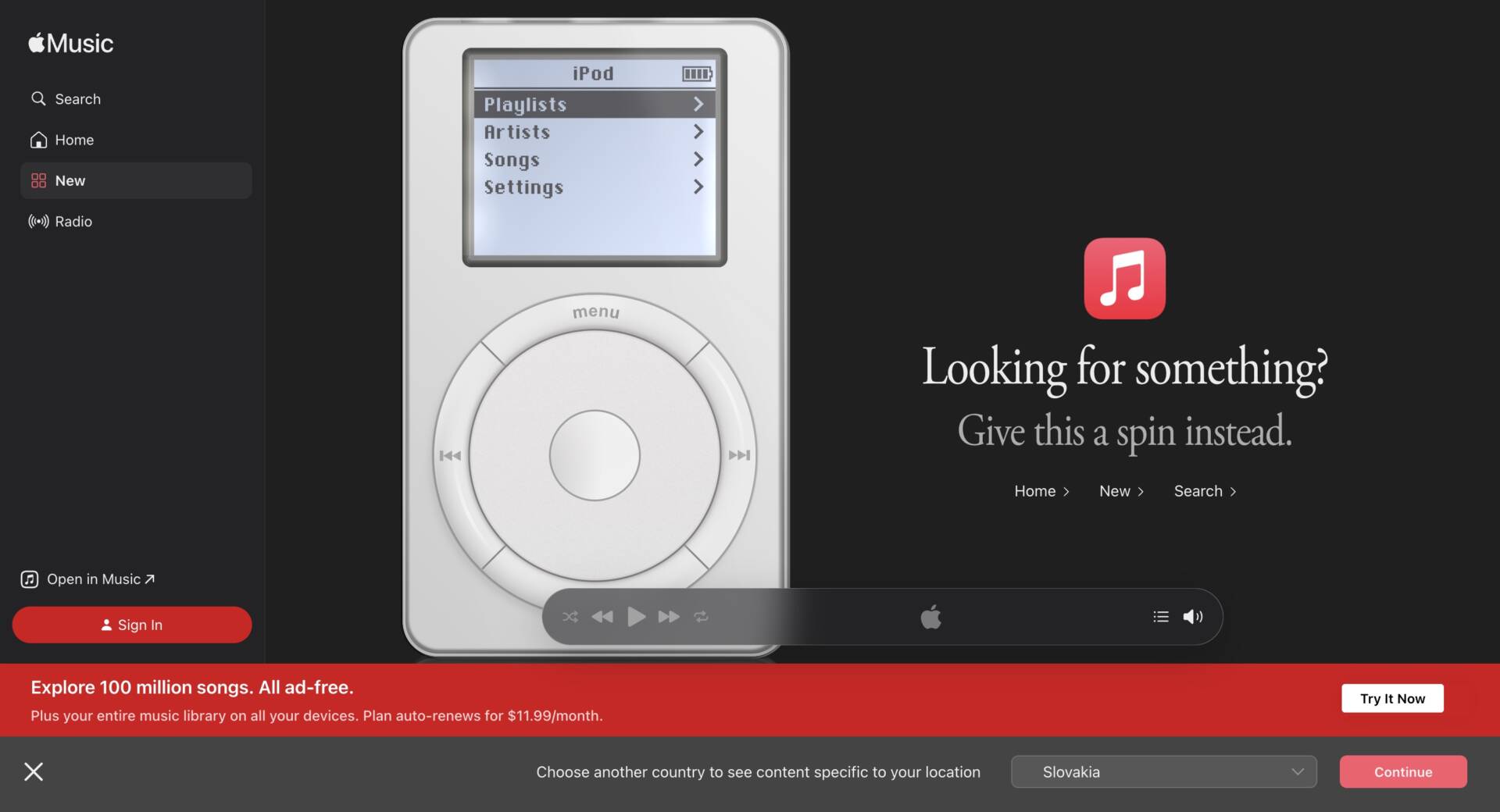 Apple Music iPod