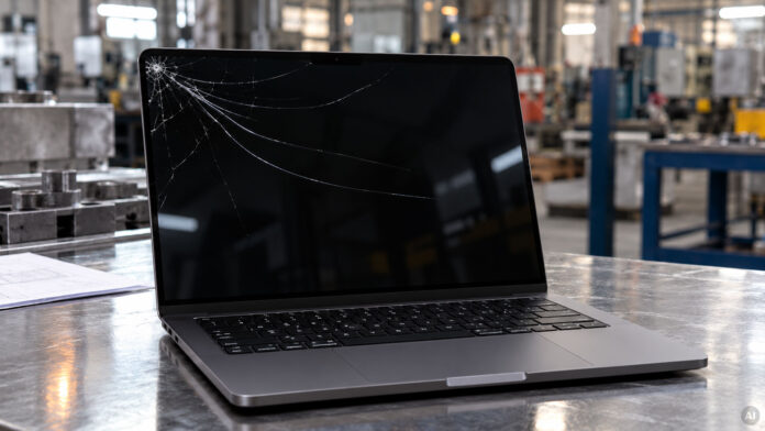 MacBook displej prasktnuy MacBook displej prasktnuy