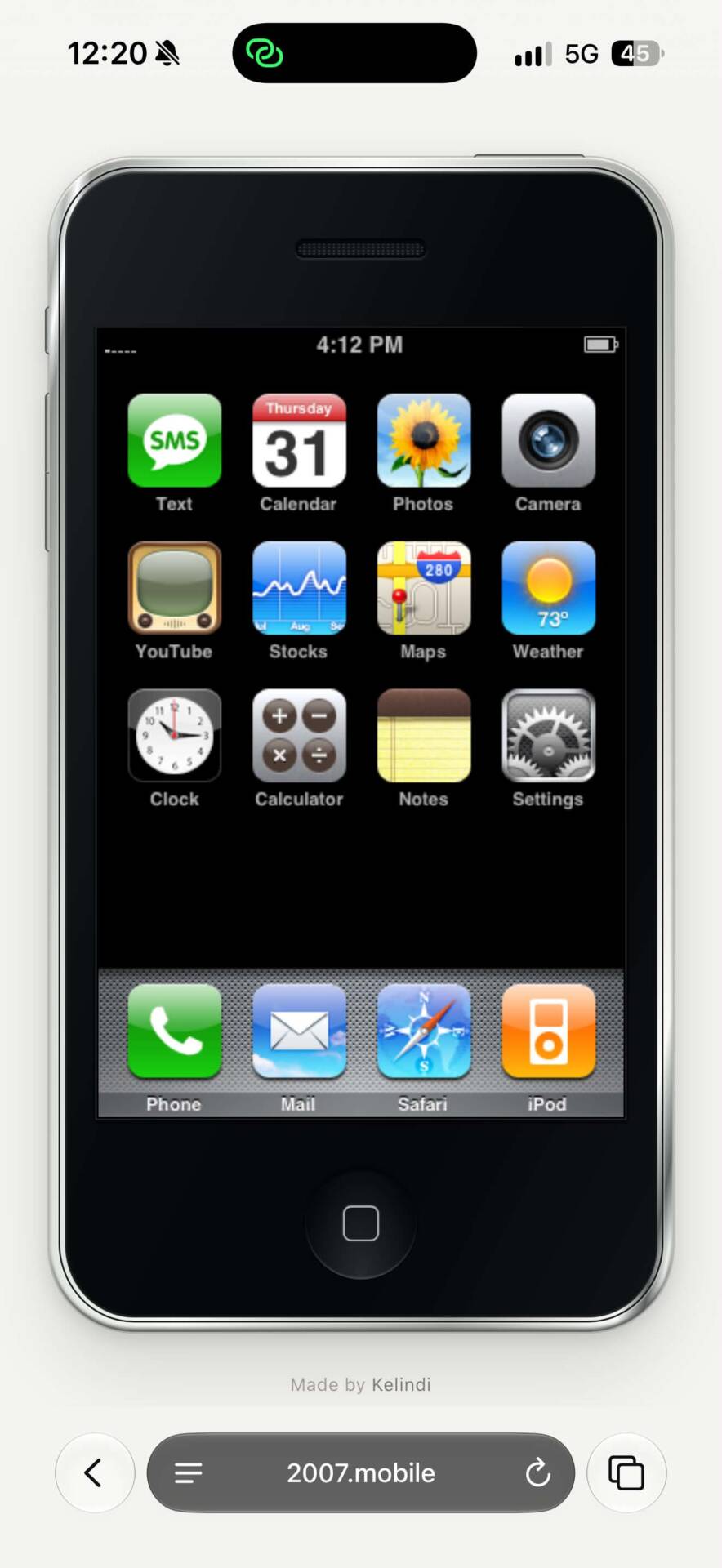 iPhone 2G emulator