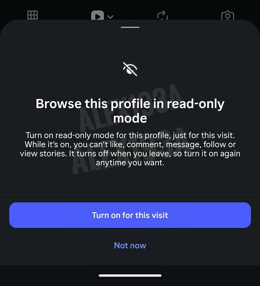 Instagram read only mode